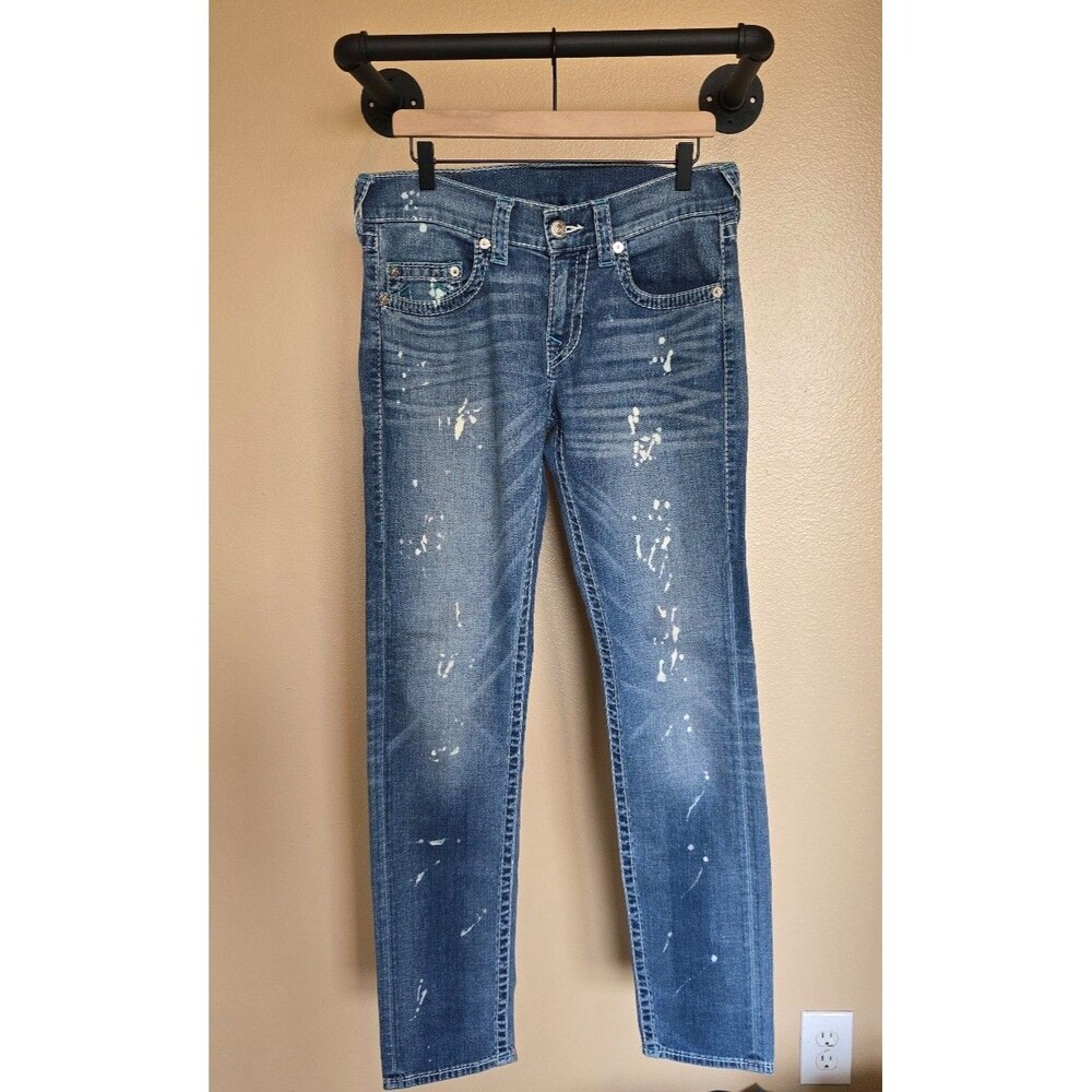 True Religion splatter jeans waist size 30‎